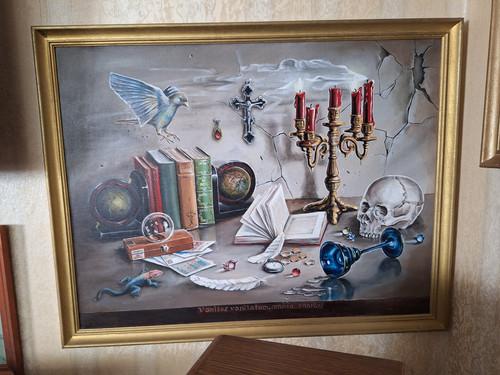 Vanitas ölgemälde x 76 - 65,