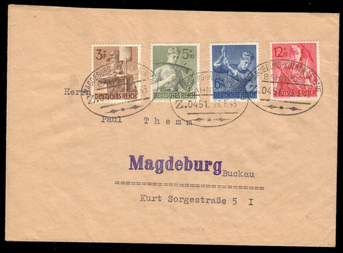 850 fdc 8 jahre - dr, 850-53