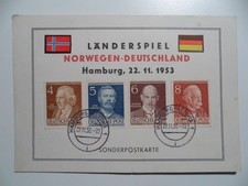 DFB Länderspiel Deutschland-Norwegen unsigniert Sonderkarte Post  (26)