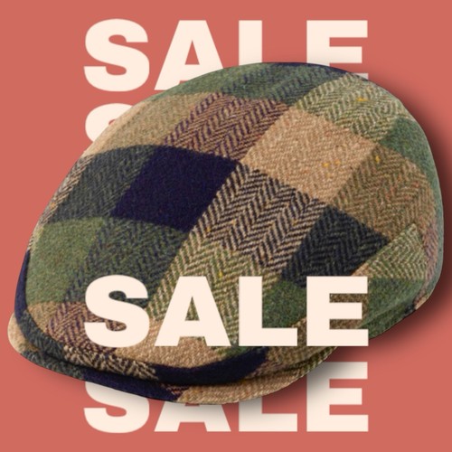 Schiebermütze flatcap grün - flatcap,