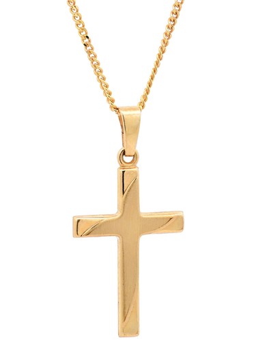 Anhänger kreuz mit massiver - anhänger,