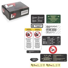 Hinweisschilder Sticker Aufkleber Warnhinweis Airbag Reifendruck für BMW 5er E39