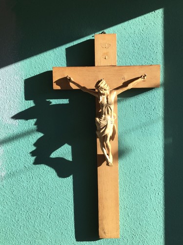 Grosses altes wandkreuz - grosses,