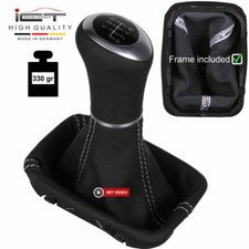 ICT Schaltknauf Schaltsack für Mercedes CLK W208 6gang Naht silber