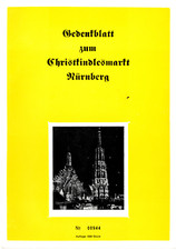 Gedenkblatt zum Christkindlesmarkt Nürnberg No 00944 (Auflage 1.000 St,)