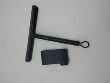 Vinabo Duschabzieher, Abdruckfrei Reinigender Duschabzieher Schwarz für Glastüre