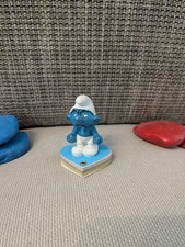 1x seltener Schlumpf auf Notizblock Schlümpfe smurfs (E025)