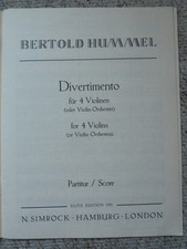 Bertold Hummel Divertimento