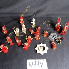 Erzgebirge Volkskunst Alte Christbaumschmuck Konvolut 20 Teile 