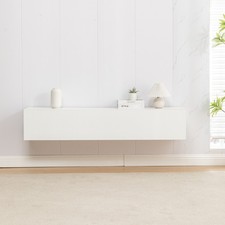 weiß TV Lowboard Flat-TV Unterschrank hängend stehend Breite 160 cm