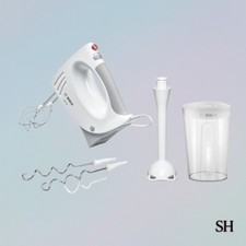 Bosch MFQ3540 Handmixer 450 W 5 Stufen  Grau, Weiß