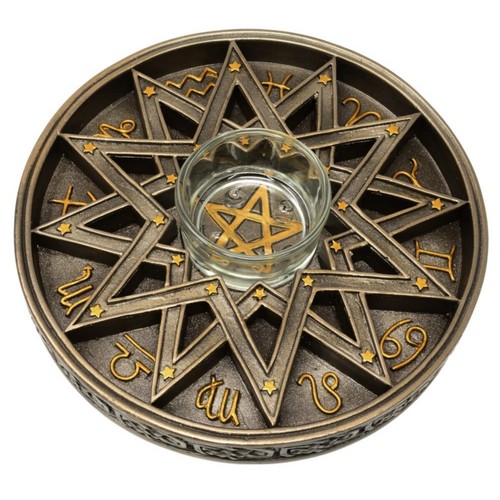 Teelichthalter pentagramm für - teelichthalter,