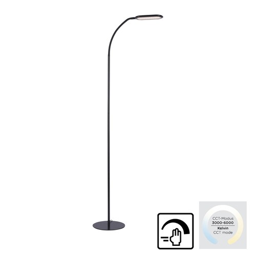 Led stehlampe dimmbar - led, schwarz