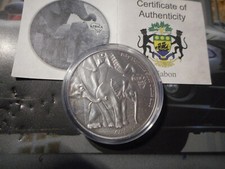 1 Silbermünze2013 Gabon / Elefant 1000 Francs Antique  Finish mit Zertifikat