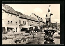 Kölleda /Kr. Sömmerda, Wipertusbrunnen am Markt, Ansichtskarte 
