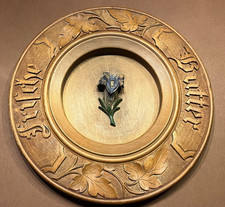 Alt Holz Teller Sammlerstück