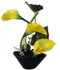 Kunstblume mit Schale, Deko, Seidenblume, Blumen, künstliche, Kunstpflanze B1002