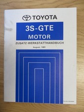 Toyota Zusatz Werkstatthandbuch 3S-GTE MOTOR, Celica 4WD, August 1991