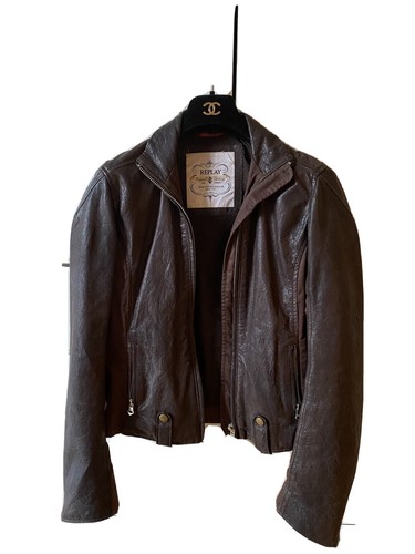 Replay lederjacke bikerjacke - replay,