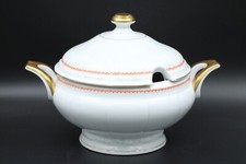 Eschenbach alte Serie Suppenterrine Blumen Relief Goldrand PorzellanØ 24 cm