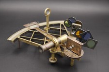 Antiker Sextant von Stanley, London- Messing- Toller Originaler Zustand #H3