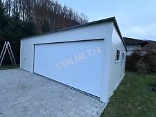 Blechgarage 7x6x2,50 Fertiggarage isolierte Industriehalle Sandwichplatten Lager