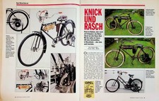 Motorrad Classic 1379) Opel Motorfahrrad mit 1,6PS in einer seltenen Vorstellung