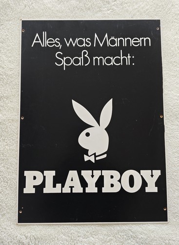 Playboy retro werbeschild - playboy,