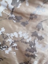 Laura Ashley Weißdorn natürliche Seide gefütterte Vorhänge jeweils 92" T x 53" B