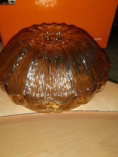 -1 Lampenschirm , gut erhalten , Glas - bernsteinfarben