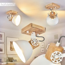 Holz/weiß Decken Lampen