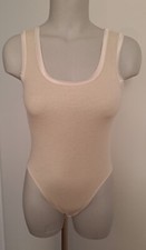 Malizia by La Perla * Body * warmweiß mit Satinband * 3 Druckknöpfe * 38 * neu