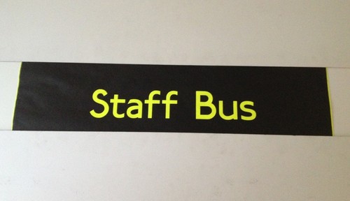 Dukinfield bus rollo - bus,