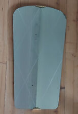 vintage Spiegel mit eingeschliffenem Rautenmuster - 1960s Nierentisch Ära