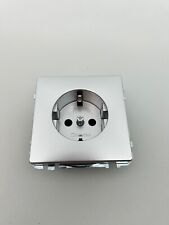 Merten Artec Fläche Design Schuko Steckdose + Abdeckung Silber Alu