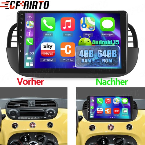Für fiat 500 - 9'',