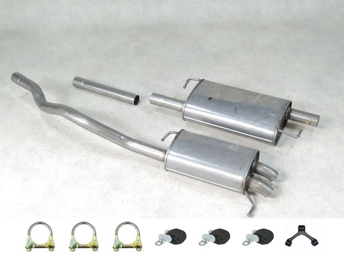 Edelstahl auspuff set - edelstahl, +