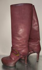Gucci Leder Highheel Stiefel