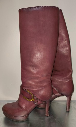 Gucci leder highheel - gucci,