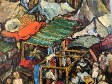 ölgemälde auf karton - Ölgemälde,