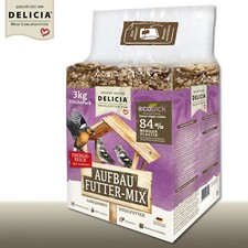 Delicia 3 kg Aufbau Futter-Mix Picknic ecopick Ganzjahresfutter Gartenvögel