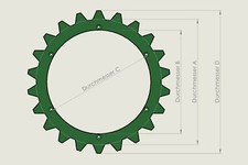 Universal Spikes M Passend für Mähroboter jeder Marke z.b. WORX Bosch GARDENA 