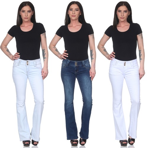 Schlaghose damen hüftjeans - schlaghose,