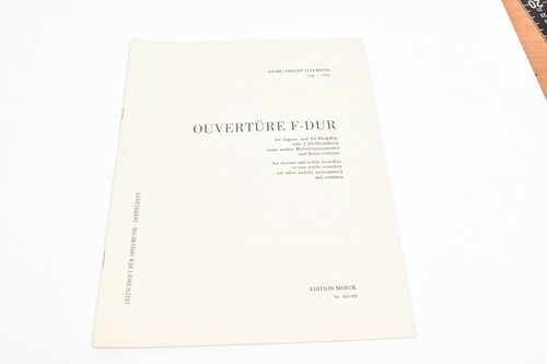 Telemann ouvertüre dur - telemann,