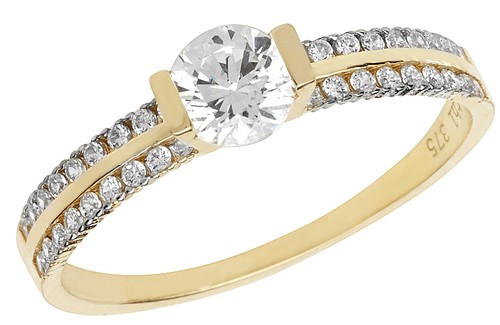 Eleganter karat gelb gold - gelb,