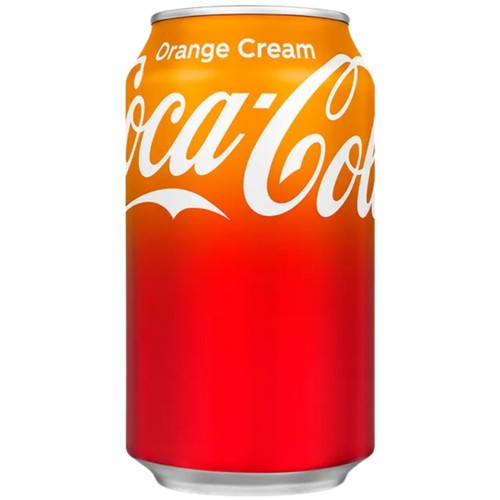 Coca cola orange cream 355ml - orange,