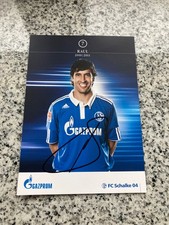 Raúl handsignierte Autogrammkarte Schalke 04 Real Madrid rar