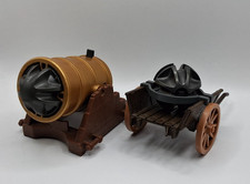 PLAYMOBIL Kanone DICKE BERTA mit Kugeln und KARREN zu RITTERBURG PIRATENFESTUNG