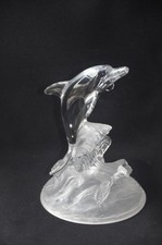 Vintage Delfin Kristall Glas