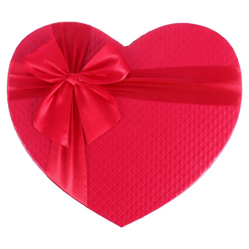 Leere geschenkbox rote herz - rote,